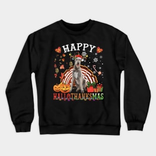 Halloween - Thanksgiving - Christmas Irish Wolfhound XMas Crewneck Sweatshirt